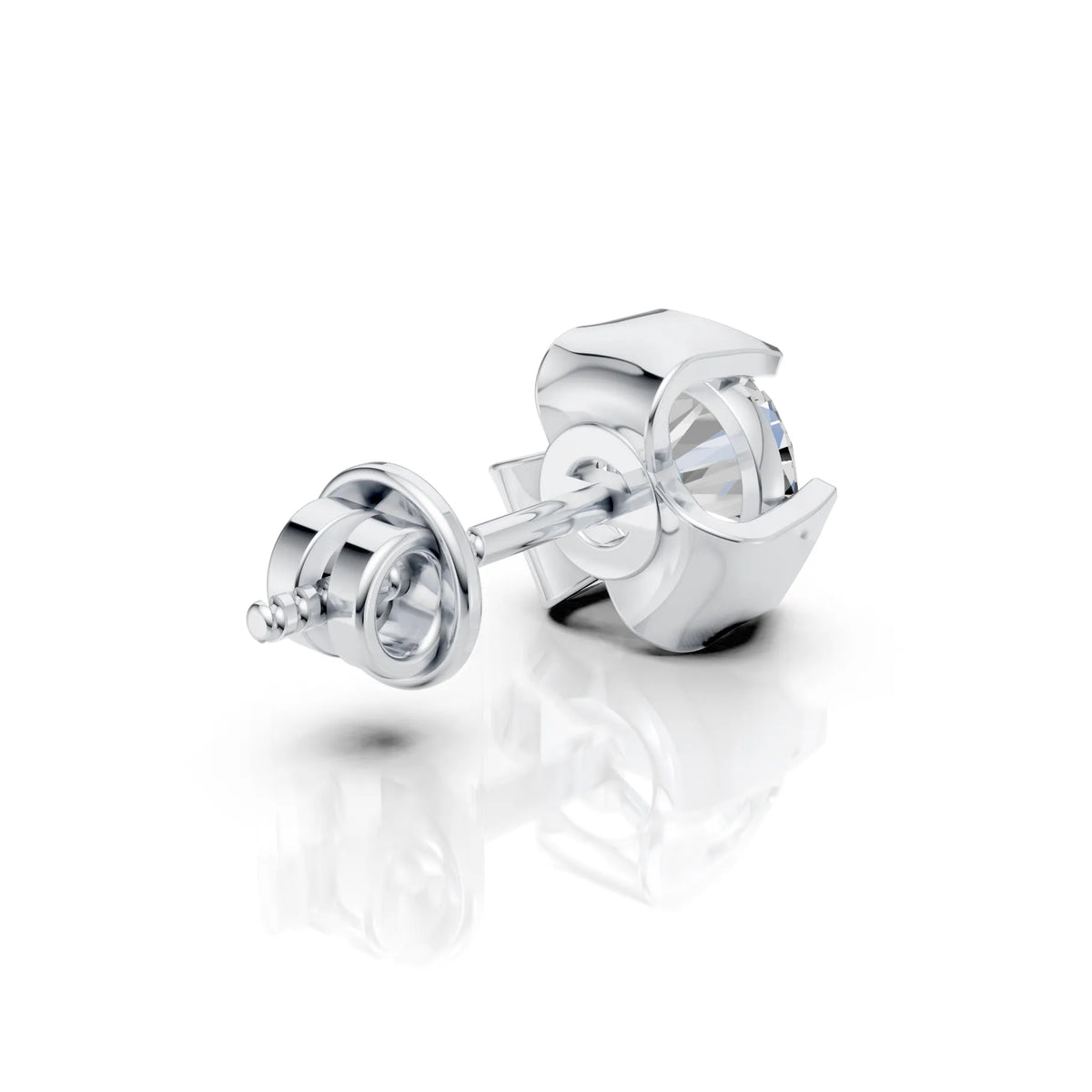 Classic Round Solitaire Diamond Stud (1 PC)