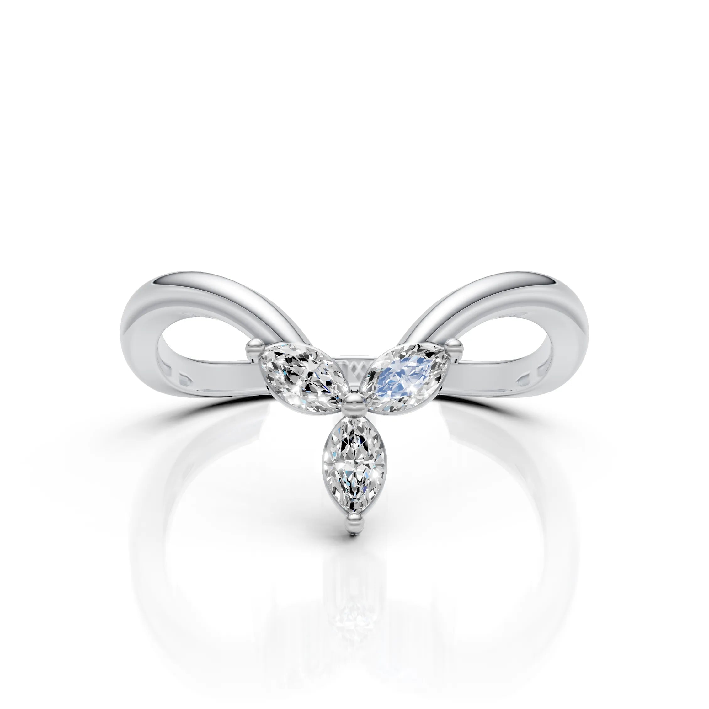 Marquise Diamond Butterfly Ring