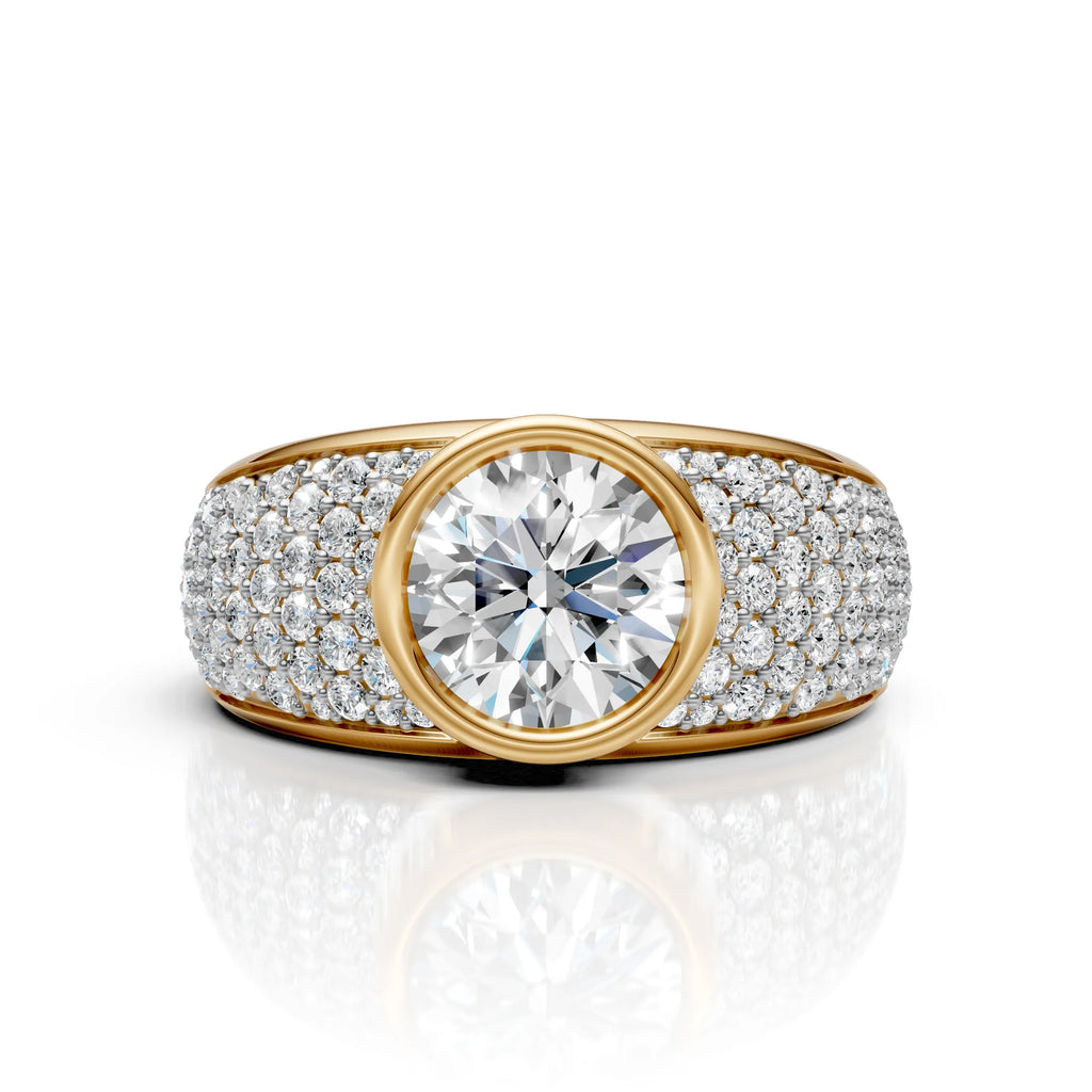 Royal Halo Bezel Ring