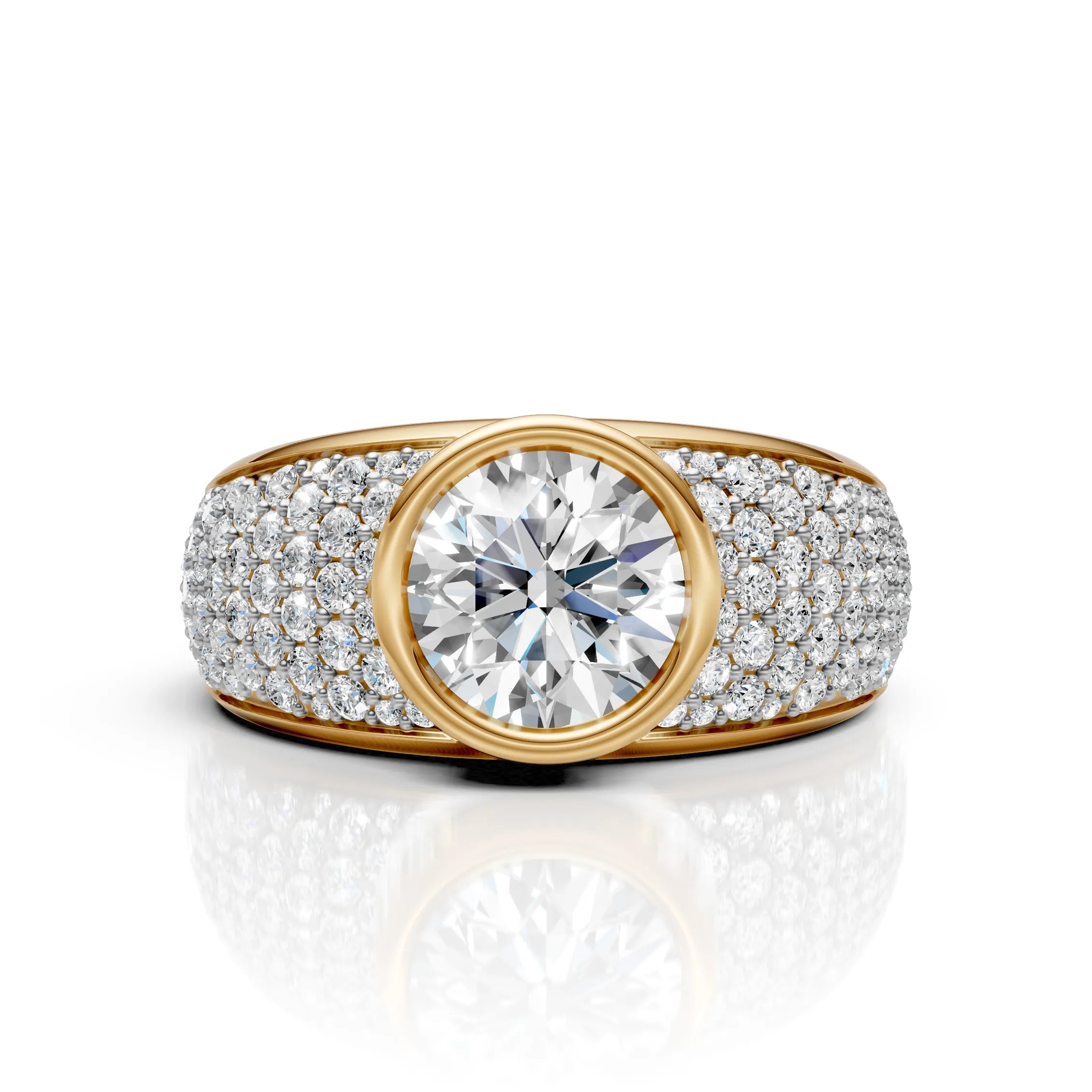 Royal Halo Bezel Ring