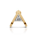 V-Shaped Triangle Diamond Stud (1 PC)
