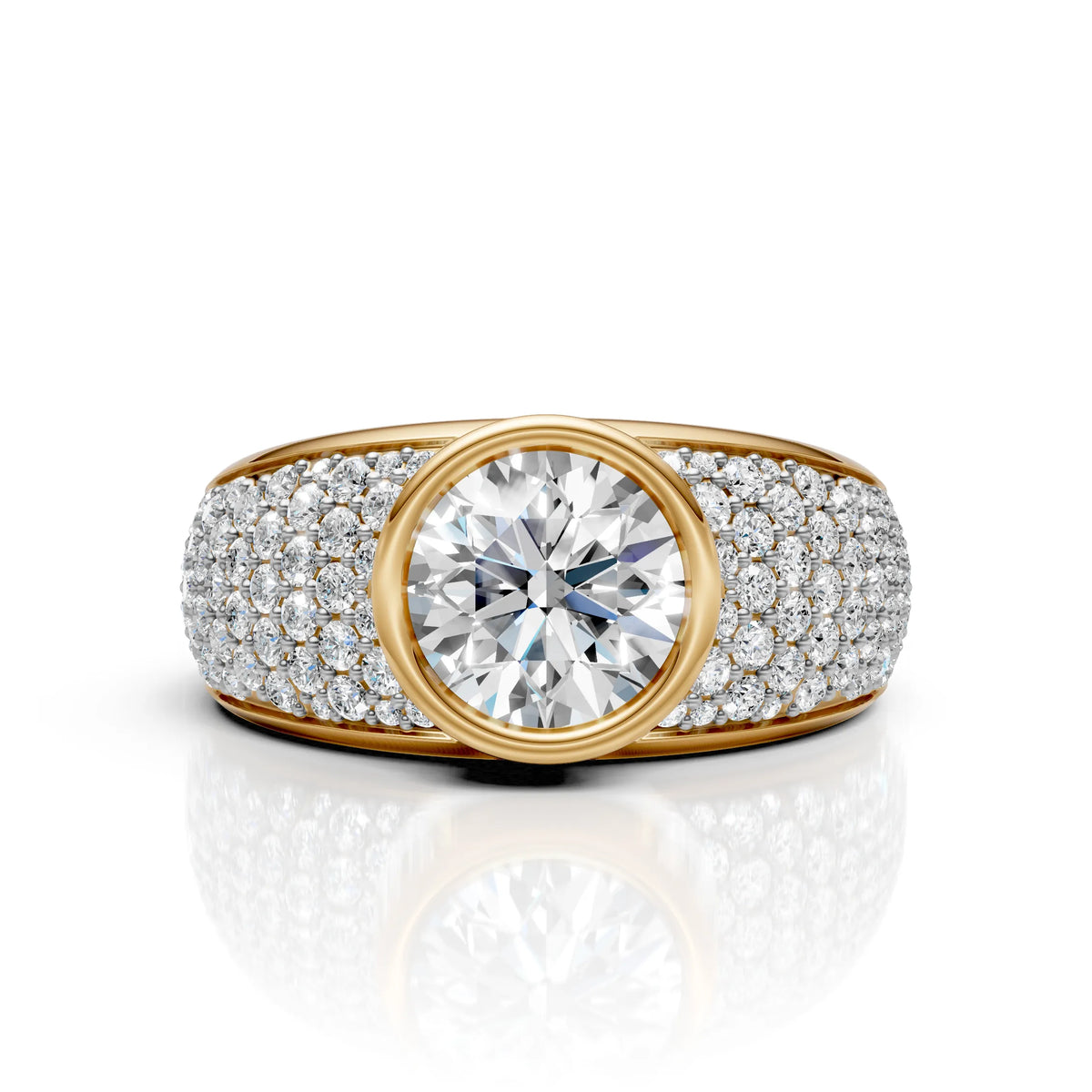 Royal Halo Bezel Ring