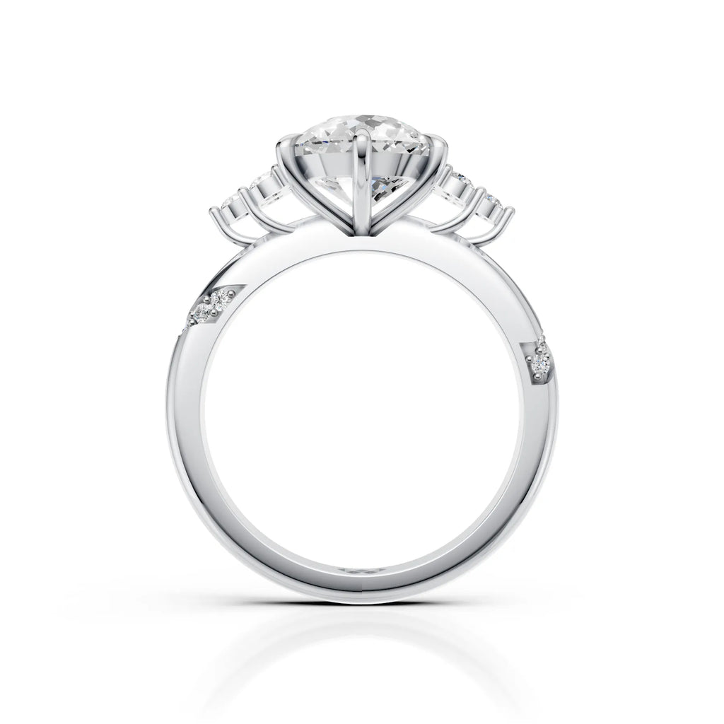 Portuguese Solitaire Diamond Accent Ring