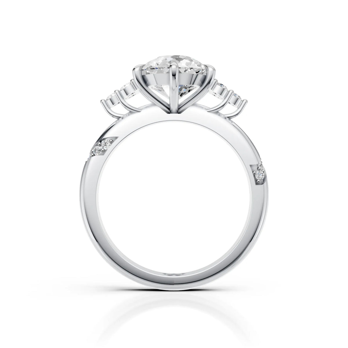 Portuguese Solitaire Diamond Accent Ring