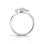 Pear Duo Moissanite Ring
