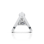 V-Shaped Triangle Diamond Stud (1 PC)