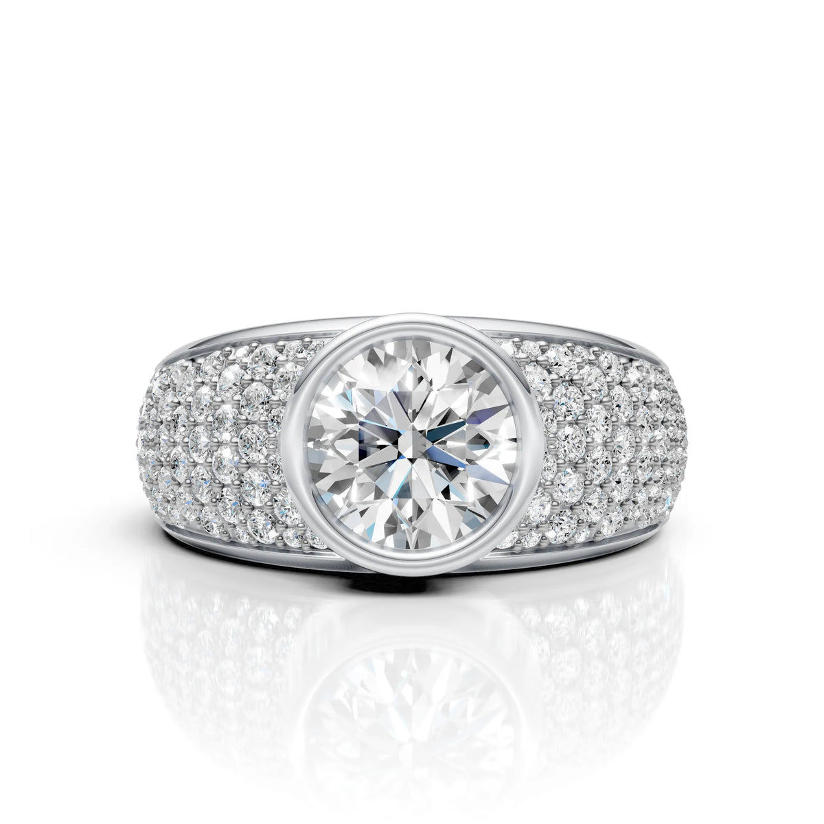 Royal Halo Bezel Ring