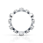 Diamond Wave Eternity Band Ring