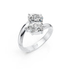Pear Duo Moissanite Ring