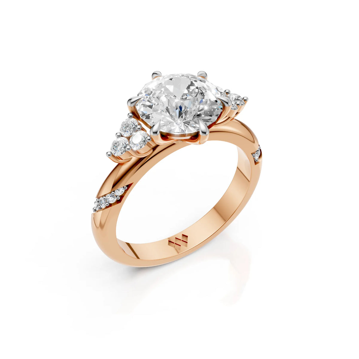 Portuguese Solitaire Diamond Accent Ring
