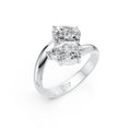 Pear Duo Moissanite Ring