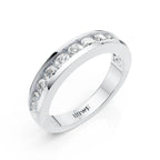 Channel Set Round Diamond Band Ring