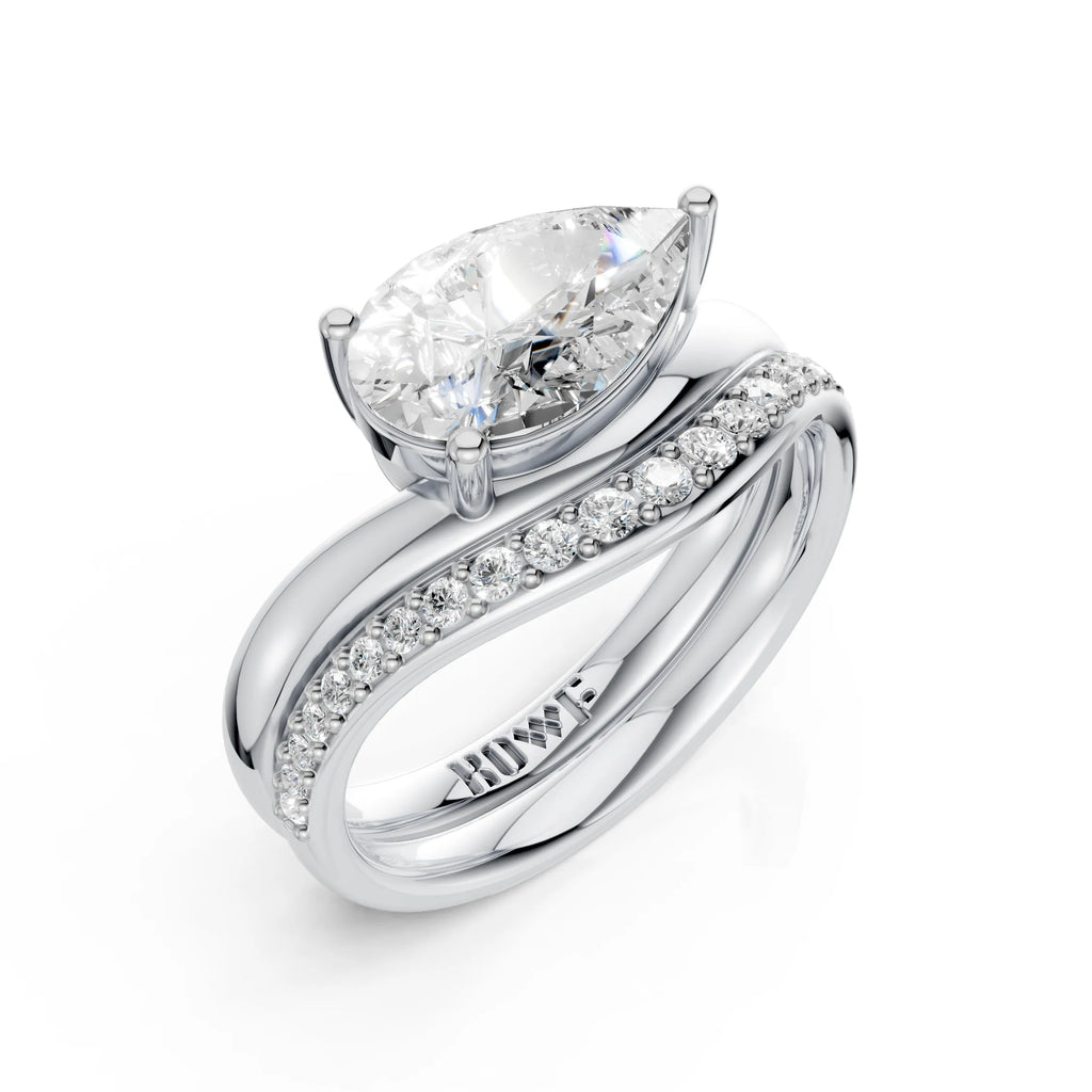Infinity Twist Marquise Diamond Ring