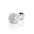 Princess Cut Triangle Claw Diamond Stud (1 PC)