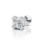 Princess Cut Eight Prong Diamond Stud (1 PC)