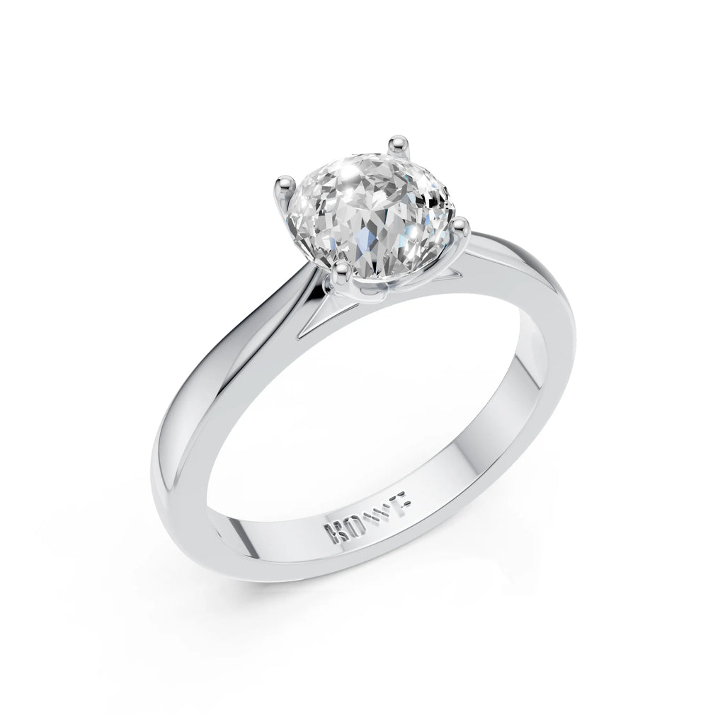 Portuguese Cut Solitaire Ring