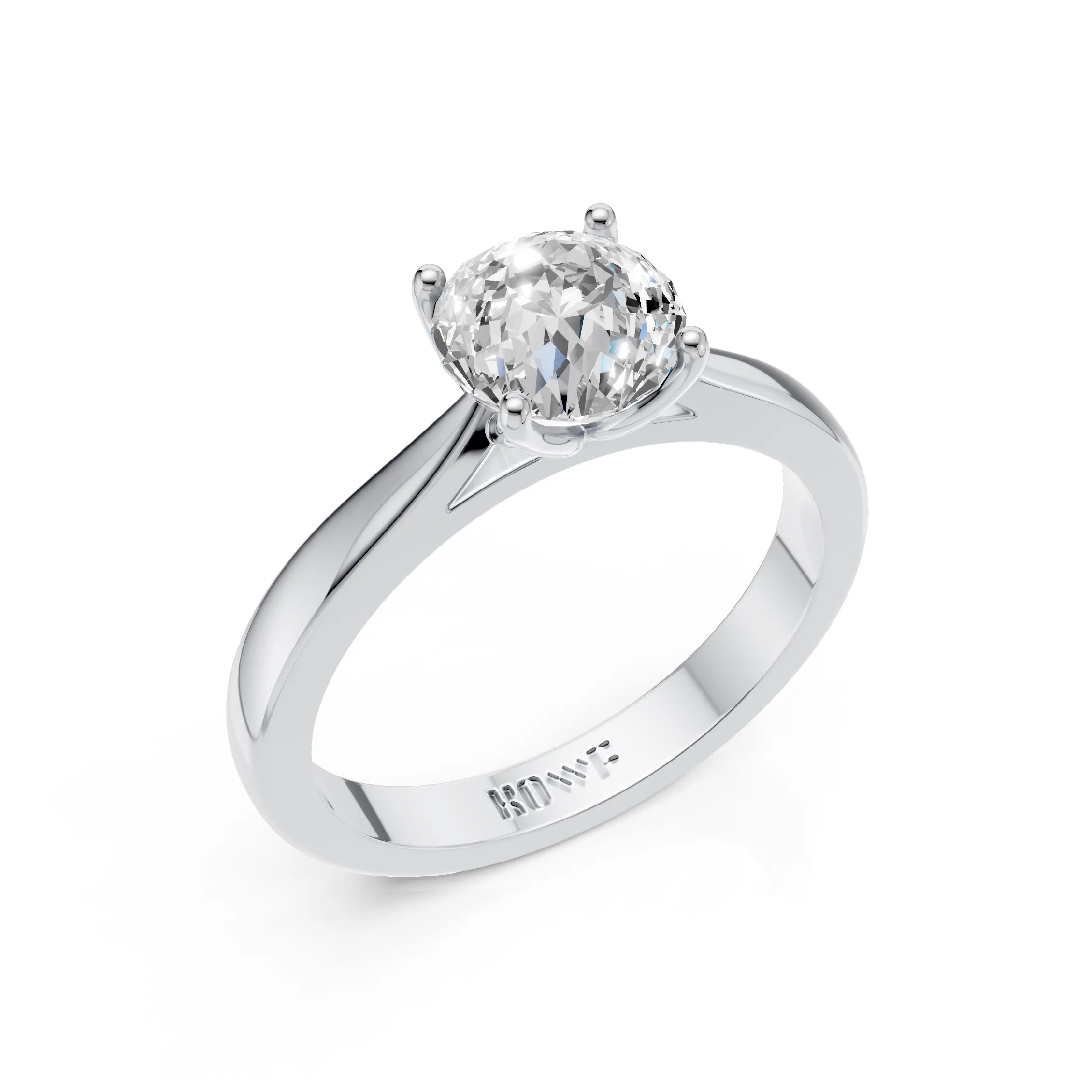 Portuguese Cut Solitaire Ring