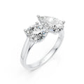 Dual-Stone Ring – Pear & Round Cut