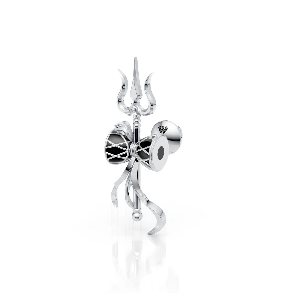 Mahadev Trishul Damru Stud (1 PC)