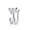 Trillion Diamond Open Hoop Stud