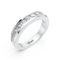 Channel Set Round Diamond Band Ring