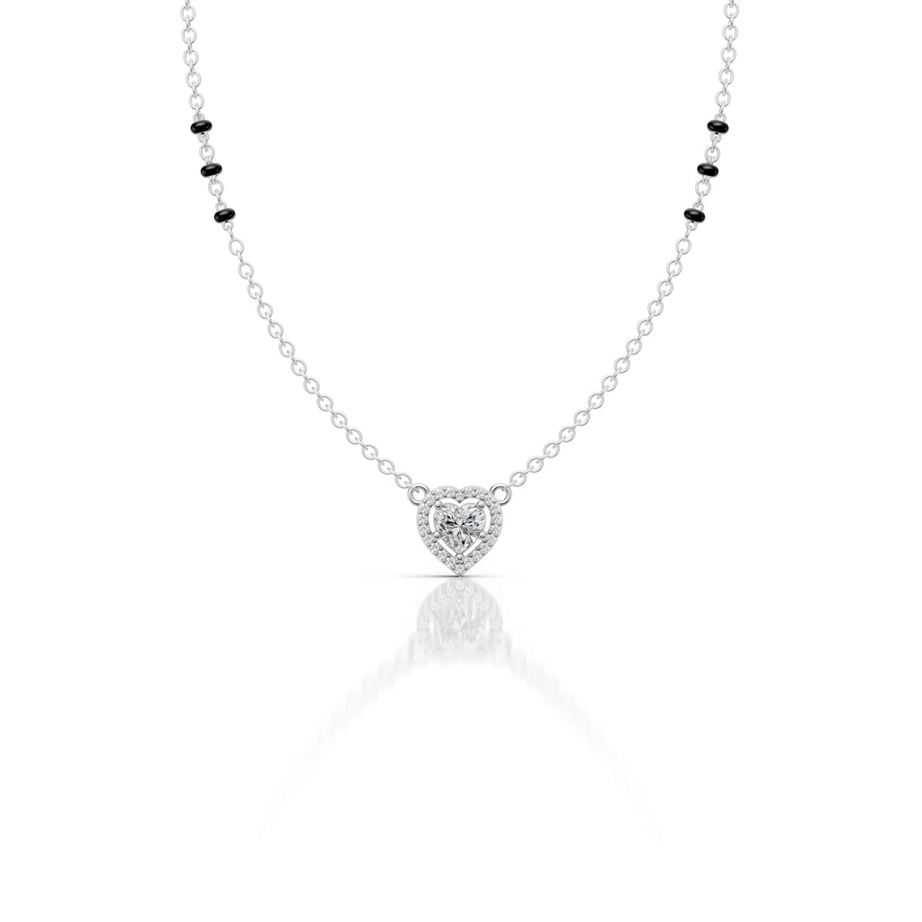 Heart Halo Moissanite Pendant