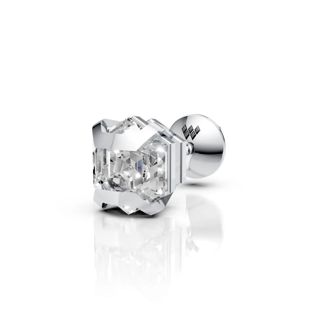 Hexagon Diamond Bar Claw Stud (1 PC)