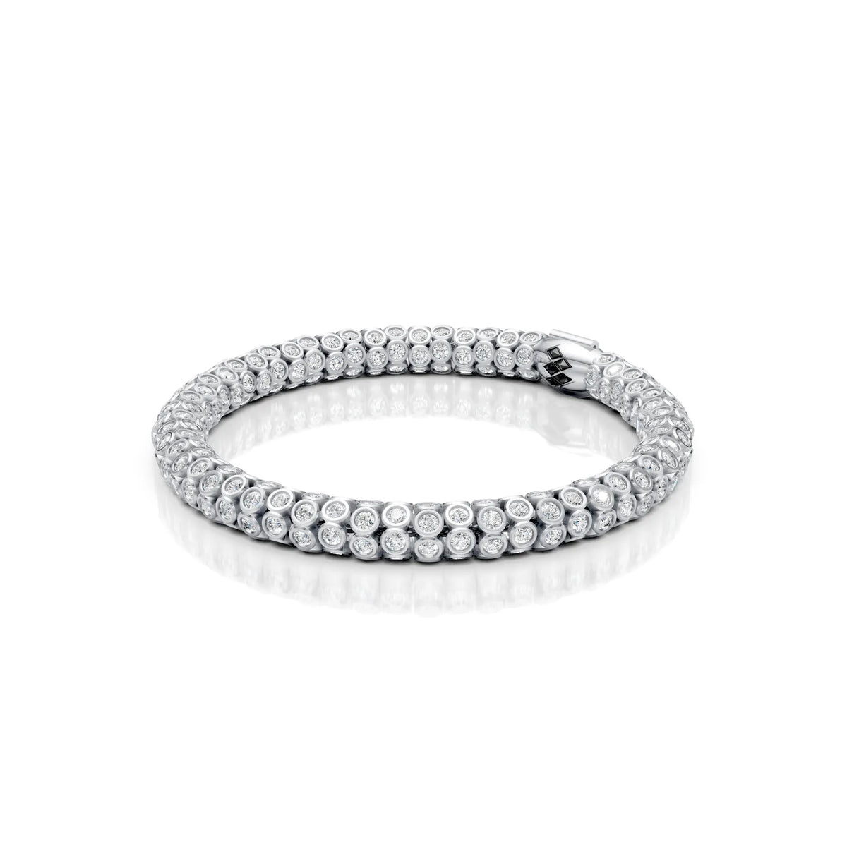 Classic White Diamond Rope Bracelet