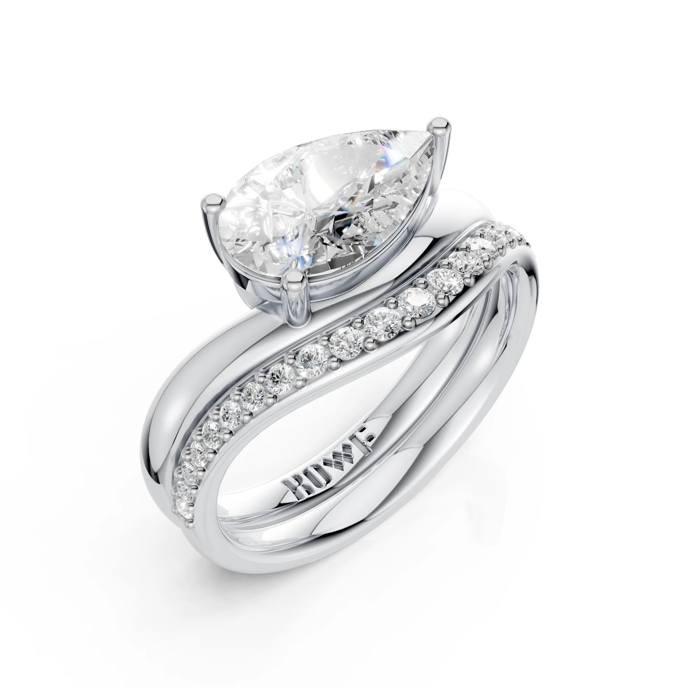 Infinity Twist Marquise Diamond Ring