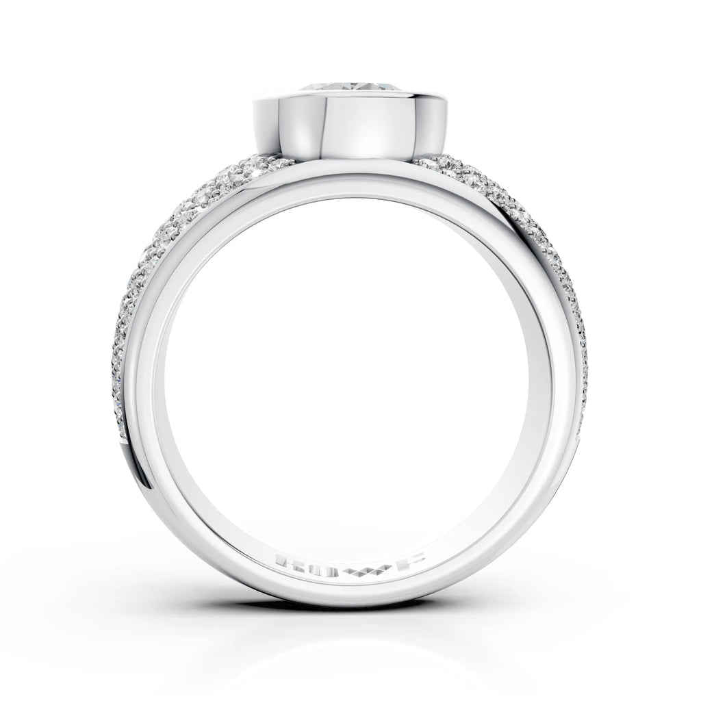 Royal Halo Bezel Ring