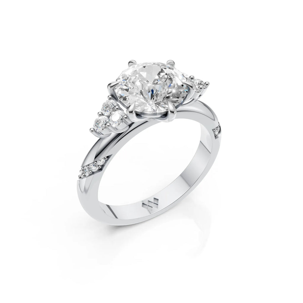 Portuguese Solitaire Diamond Accent Ring