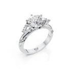 Portuguese Solitaire Diamond Accent Ring