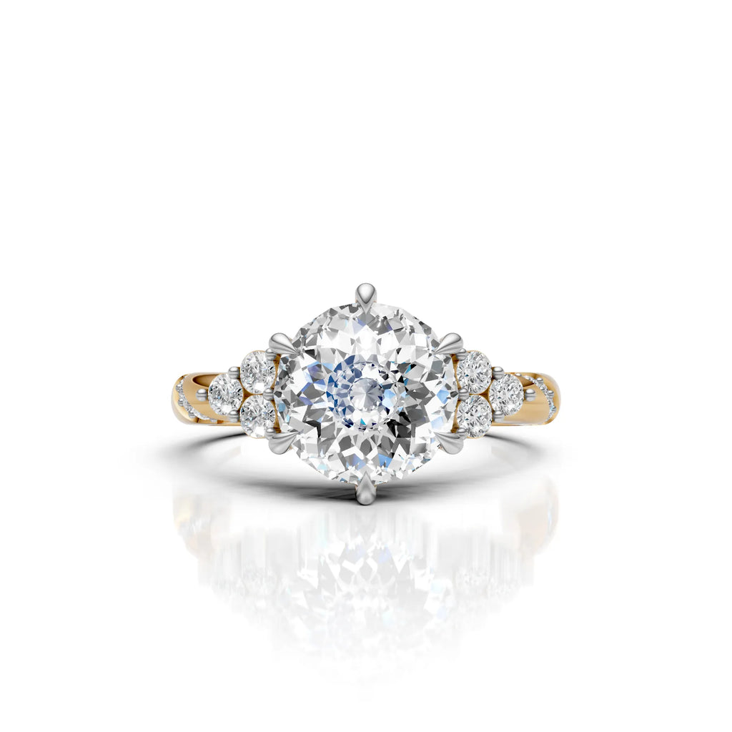 Portuguese Solitaire Diamond Accent Ring