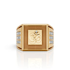 Om Engraved Statement Ring Accents – Spiritual Power Meets Bold Style