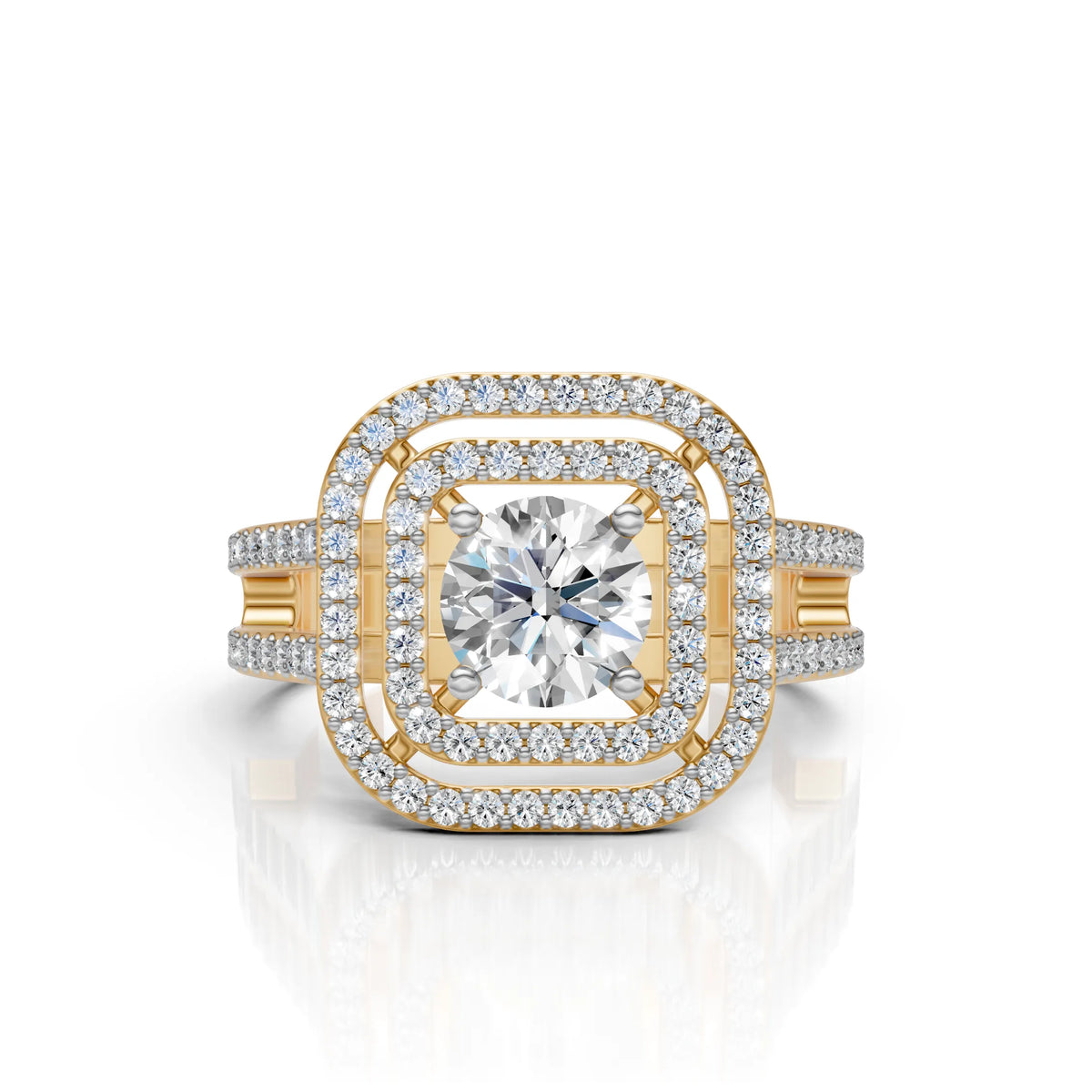 Square Halo Ring