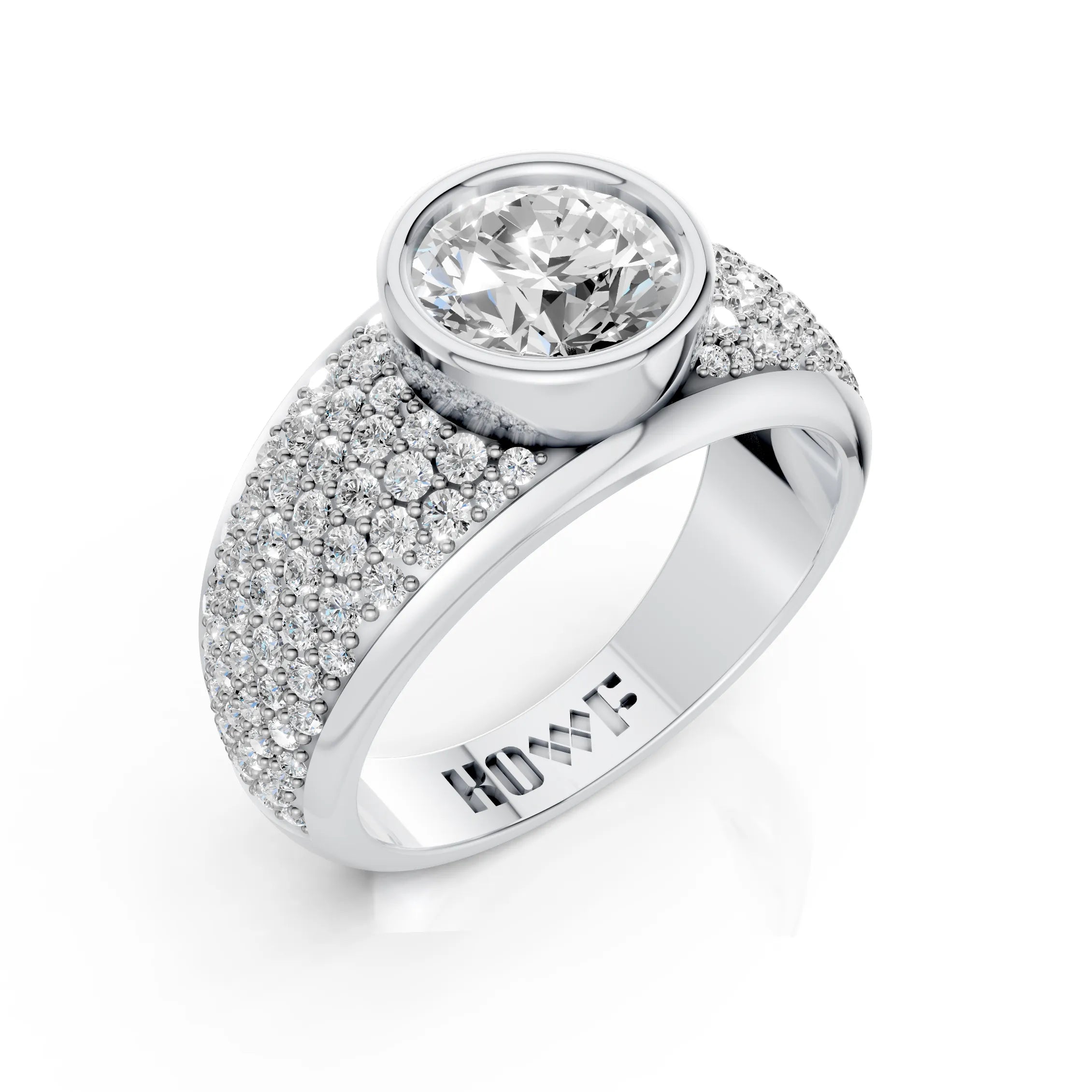 Royal Halo Bezel Ring