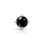 Virat Kohli Inspired Black Stud Earring (1 PC)