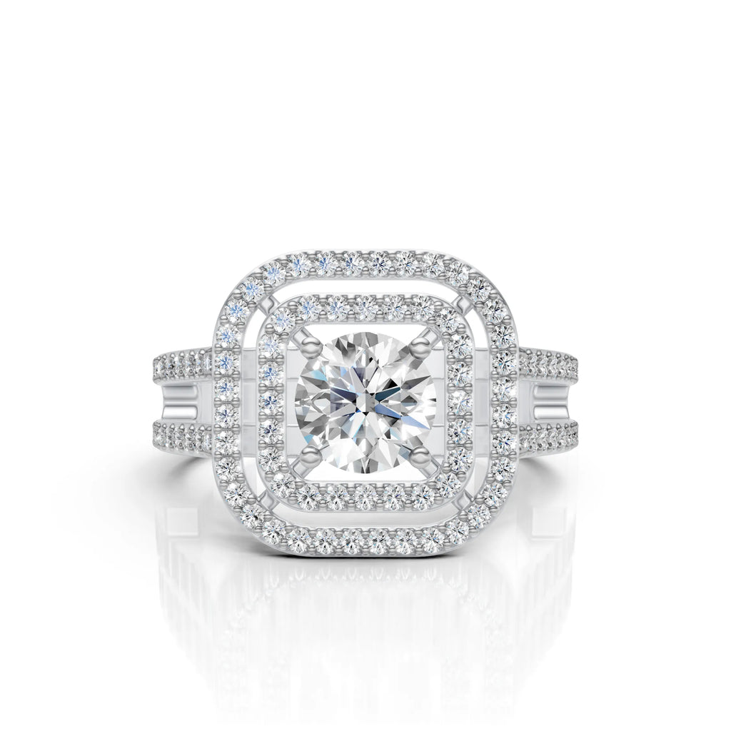 Square Halo Ring