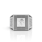 Om Engraved Statement Ring Accents – Spiritual Power Meets Bold Style