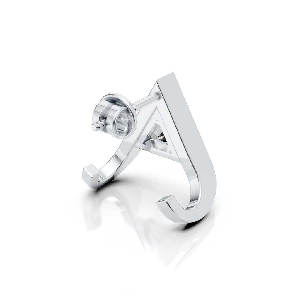 V-Shaped Triangle Diamond Stud (1 PC)