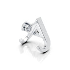 V-Shaped Triangle Diamond Stud (1 PC)