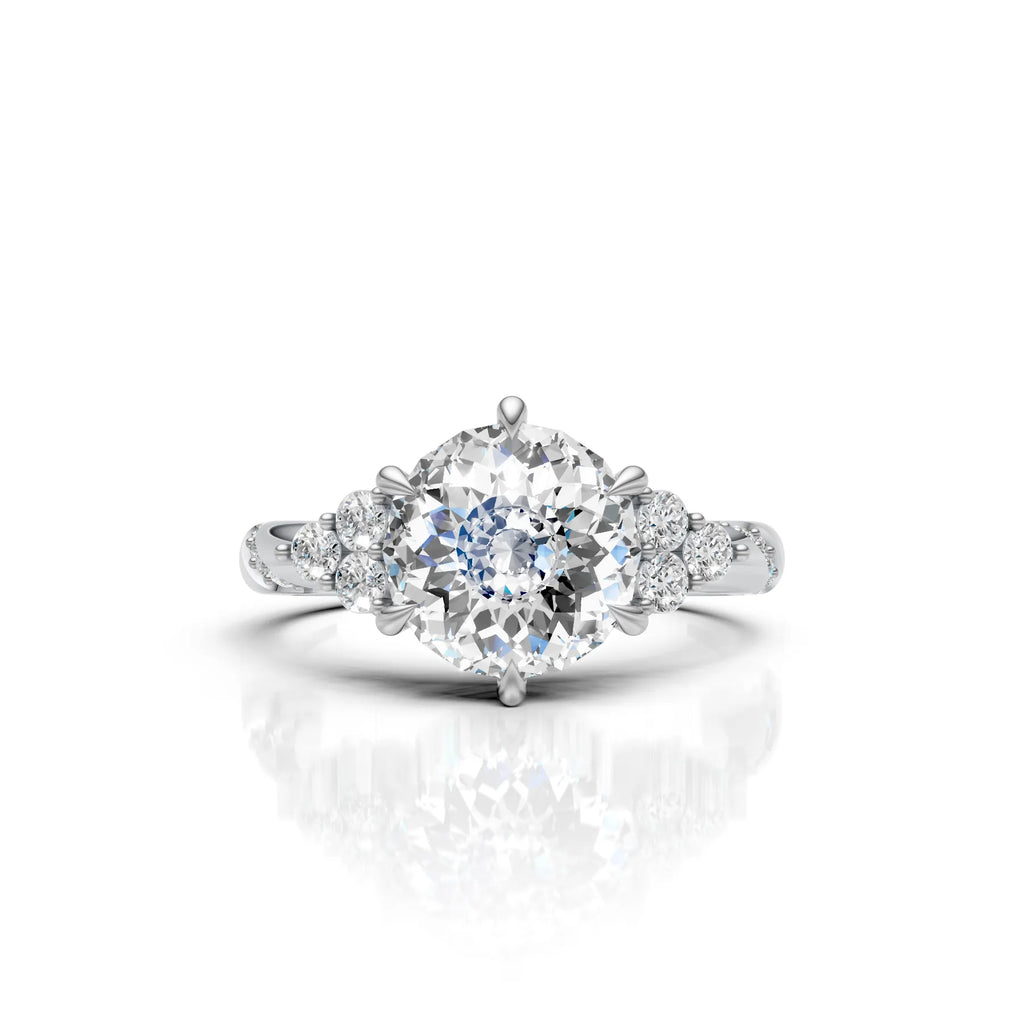 Portuguese Solitaire Diamond Accent Ring