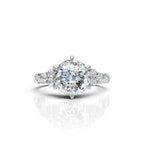 Portuguese Solitaire Diamond Accent Ring