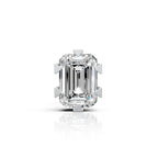 Emerald Cut Six-Prong Diamond Stud (1 PC)