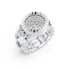 Modern Flex-Fit Silver Ring