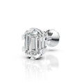 Emerald Cut Six-Prong Diamond Stud (1 PC)
