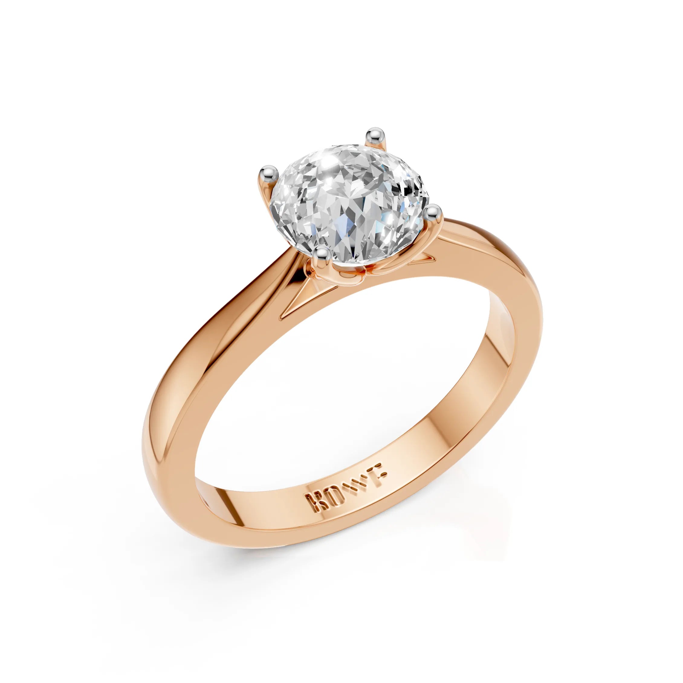 Portuguese Cut Solitaire Ring