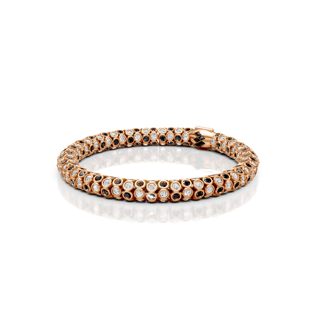 Black & White Diamond Rope Bracelet