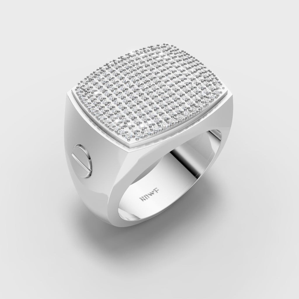 Bold Square Ring in Premium