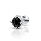 Virat Kohli Inspired Black Stud Earring (1 PC)